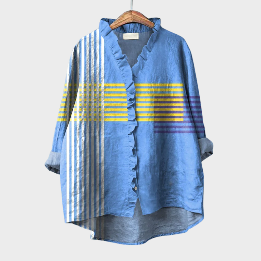 Jolie | Bluse mit Künstlerprint