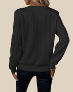 Katie | Half Zip-Zopfstrickpullover