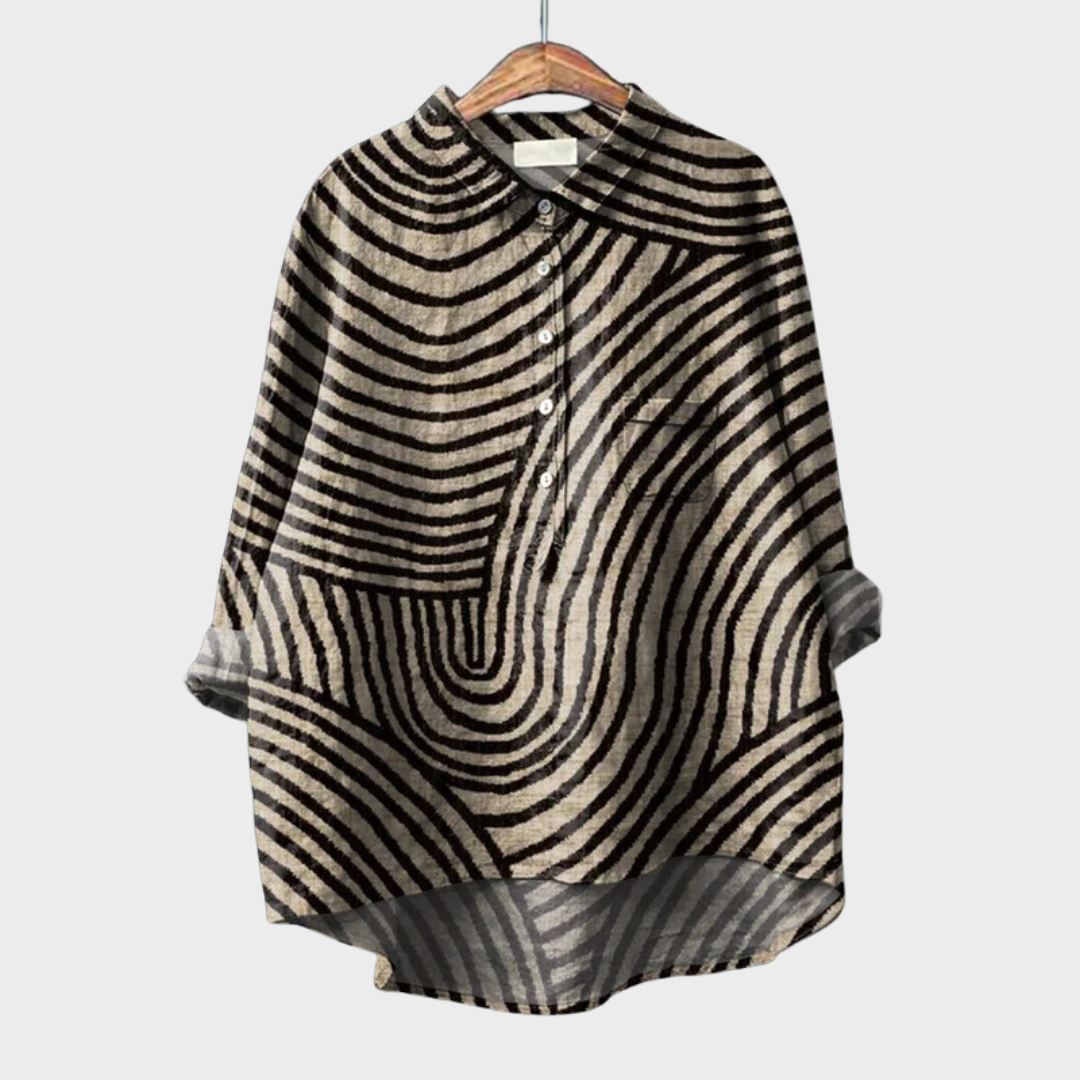 Becca | Bluse mit Künstlerprint