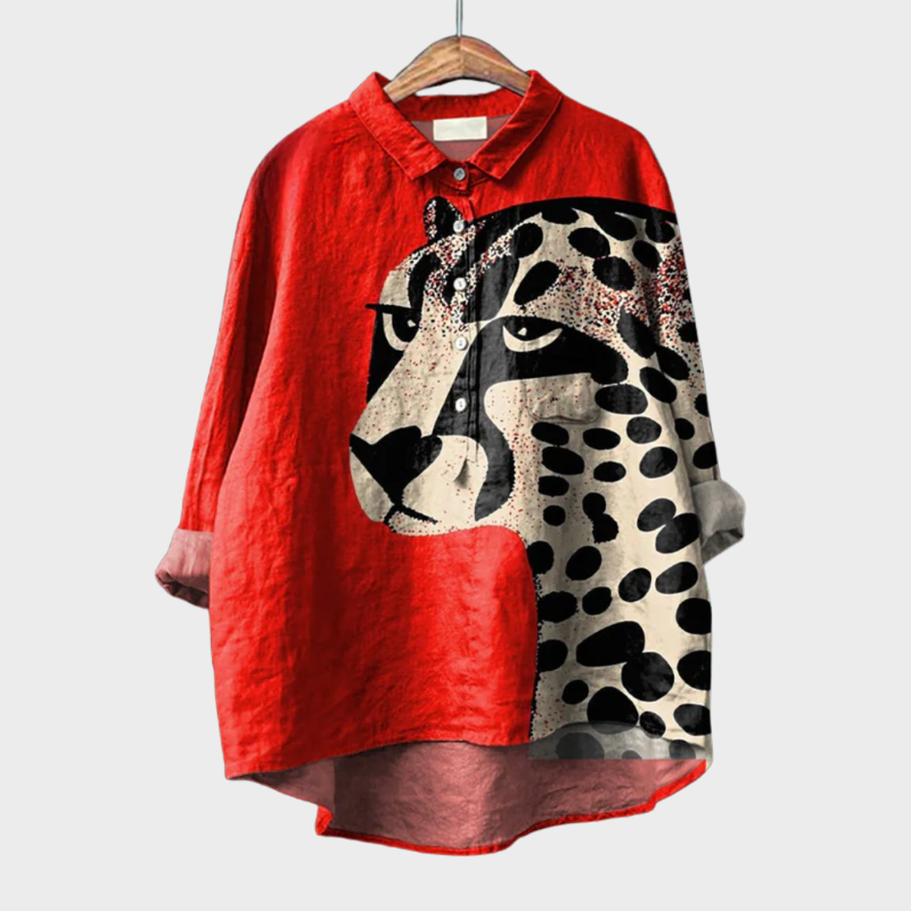 Soraya | Bluse mit Künstlerprint