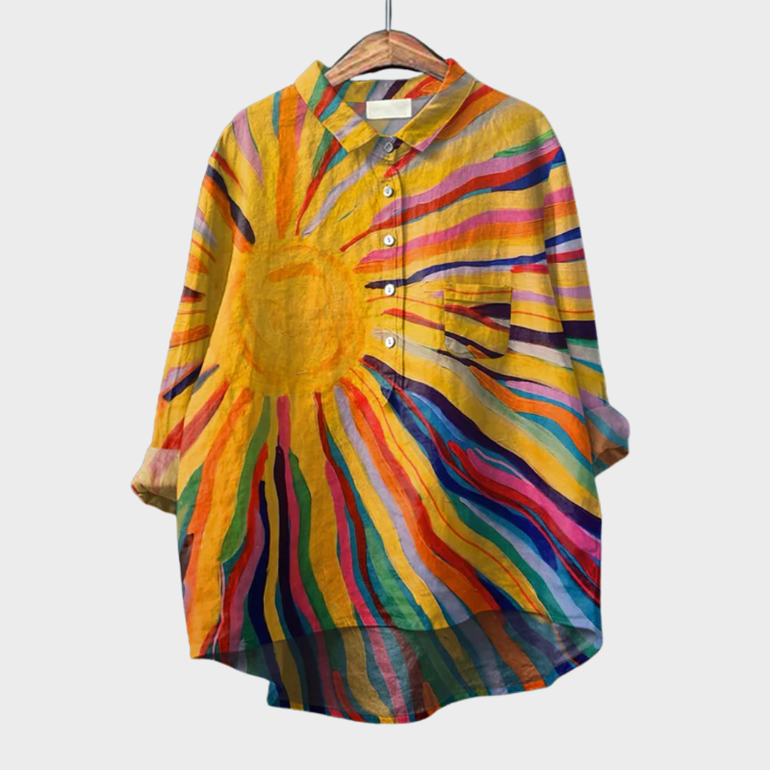 Selah | Bluse mit Künstlerprint