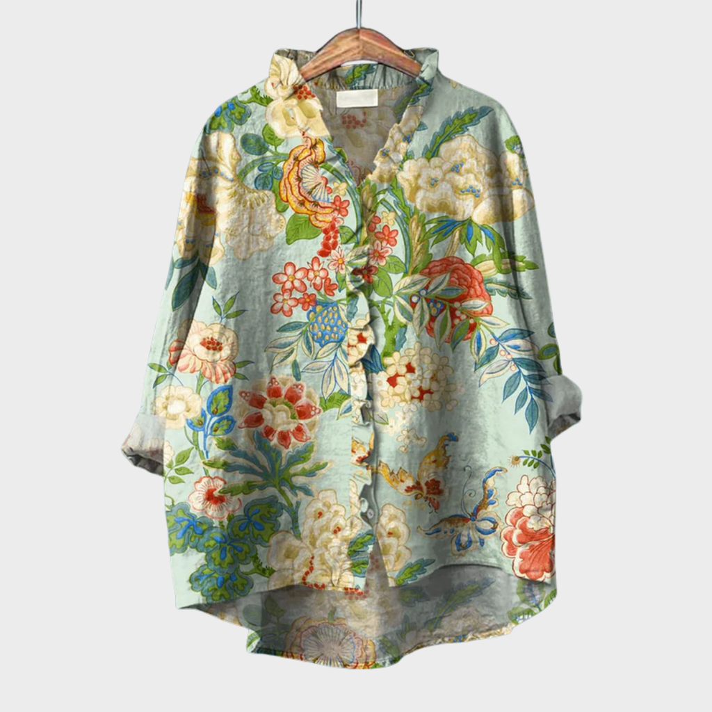 Cora | Bluse mit Künstlerprint