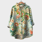 Cora | Bluse mit Künstlerprint