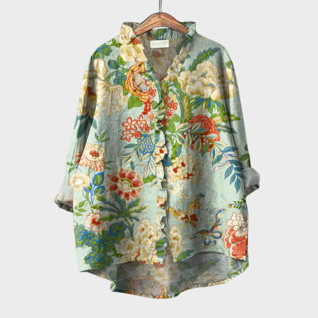 Cora | Bluse mit Künstlerprint