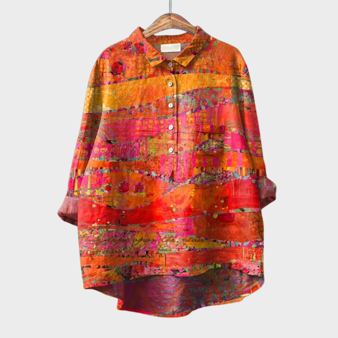 Rylie | Bluse mit Künstlerprint