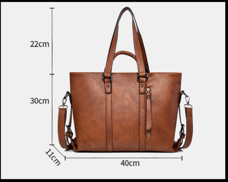 Olívia - Große Lederhandtasche