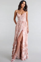 Violet | Elegantes Maxikleid mit Volants