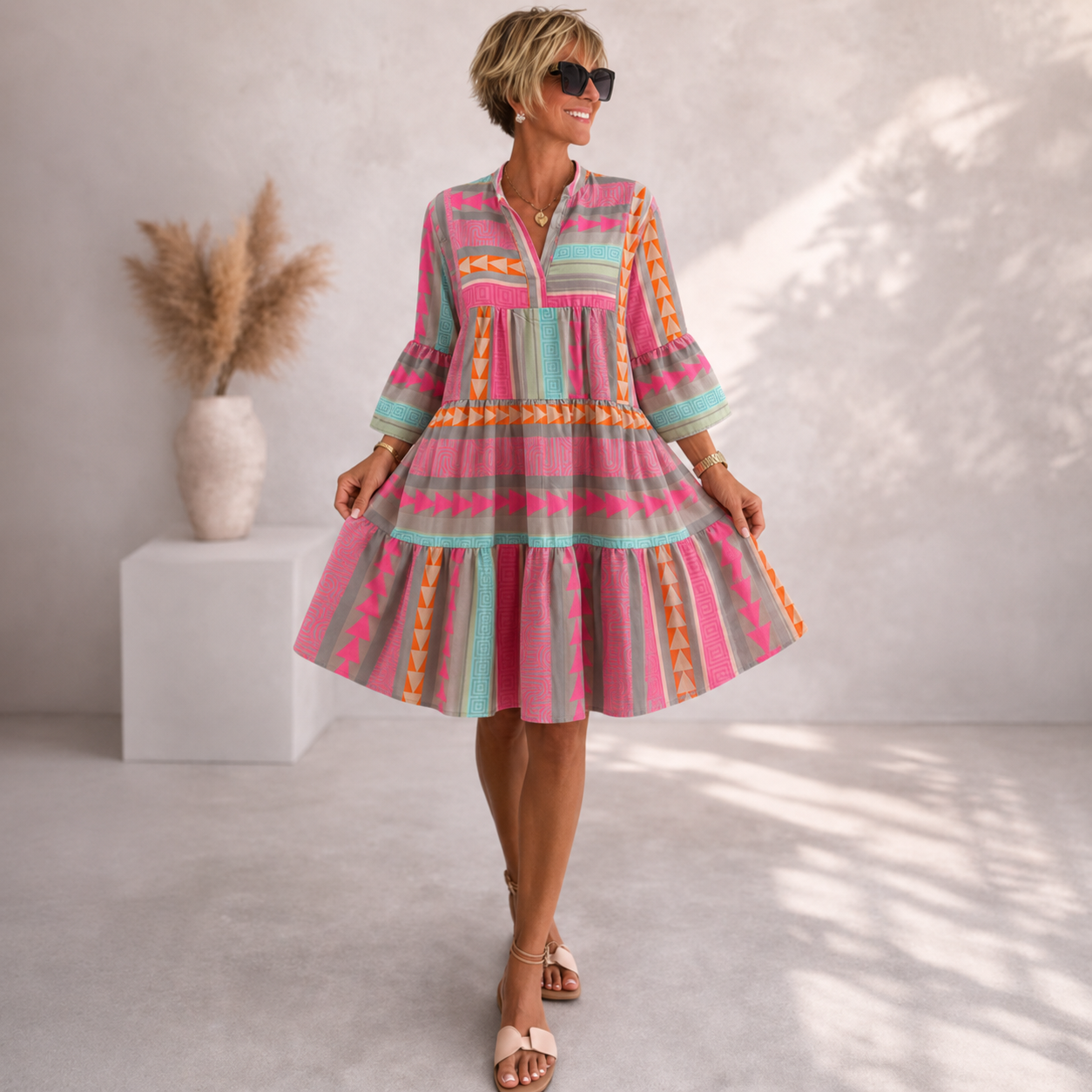 Carmen | Farbenfrohes Sommerkleid