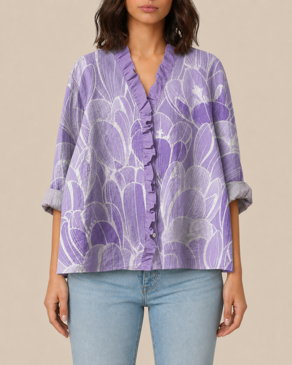 Ember | Bluse mit Künstlerprint