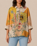 Nia | Bluse mit Künstlerprint