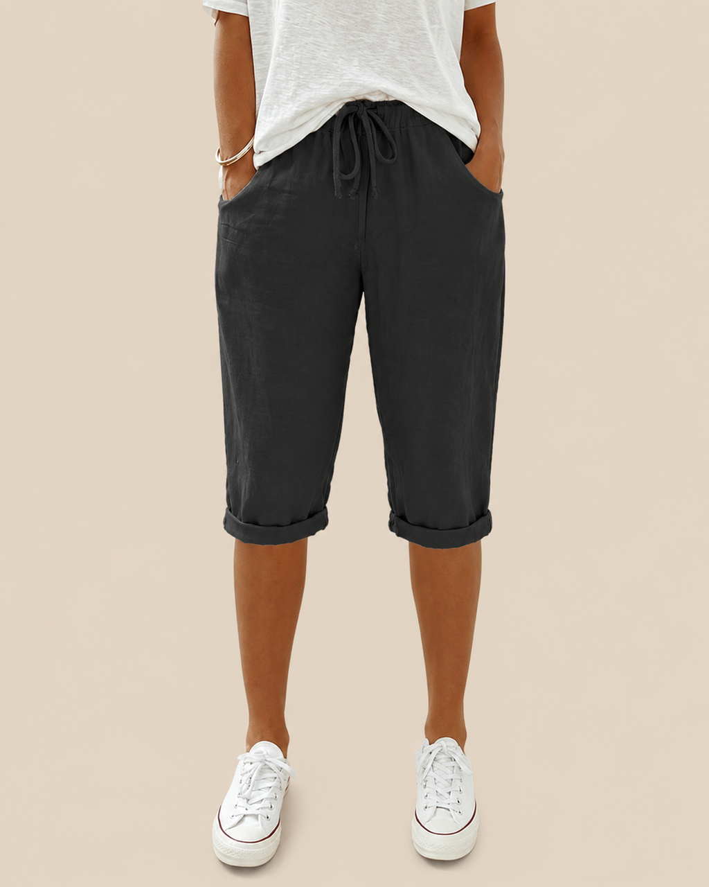 Lynne | Lässige Bermudahose aus Baumwolle
