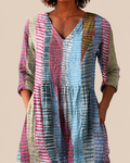 Noa | Lange Bluse mit ausdrucksstarkem Muster