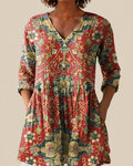Wren | Lange Bluse mit ausdrucksstarkem Muster