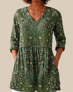 Skye | Lange Bluse mit ausdrucksstarkem Muster