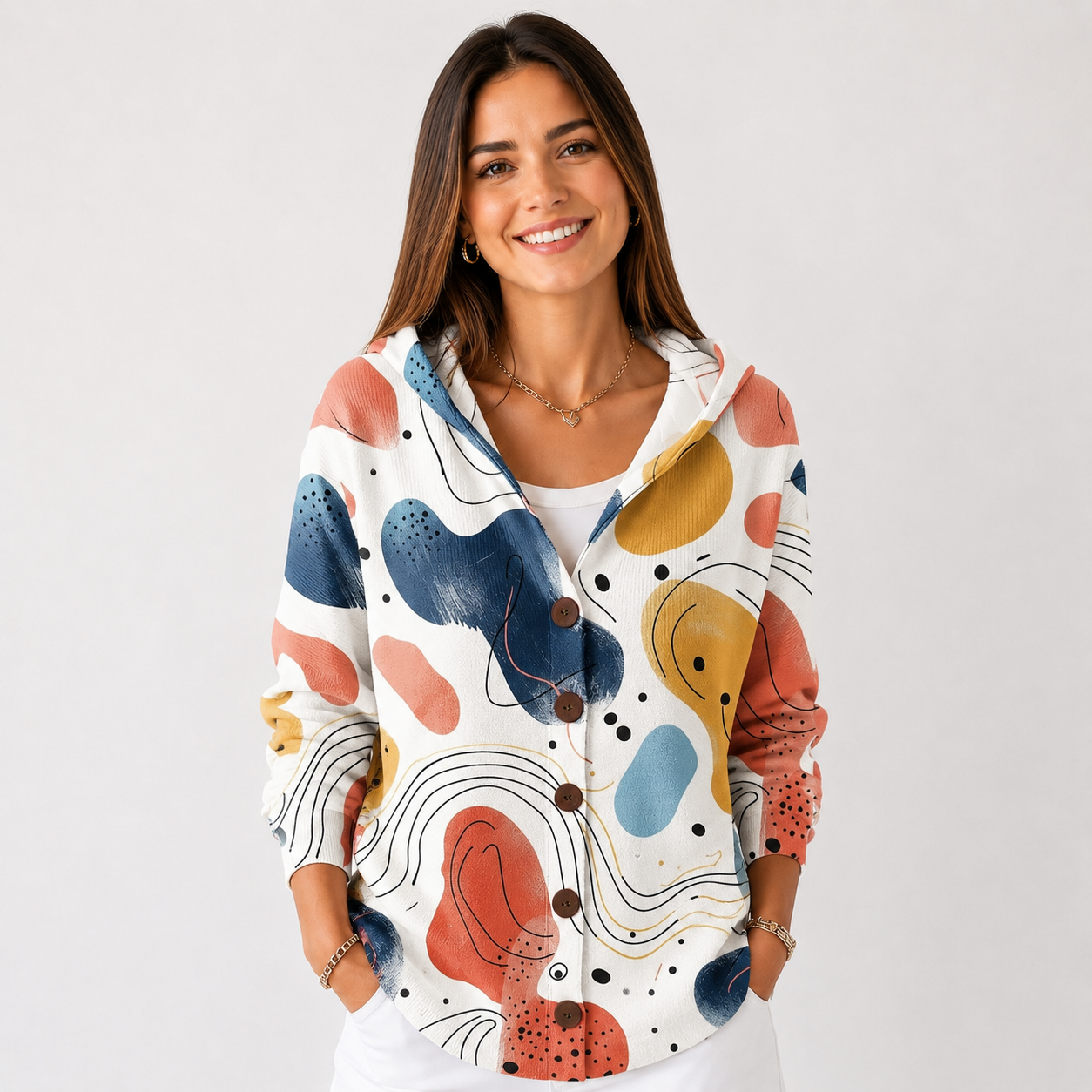 Yvette | Cardigan Doux Élégant