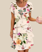 Ellen | Florales Volantkleid