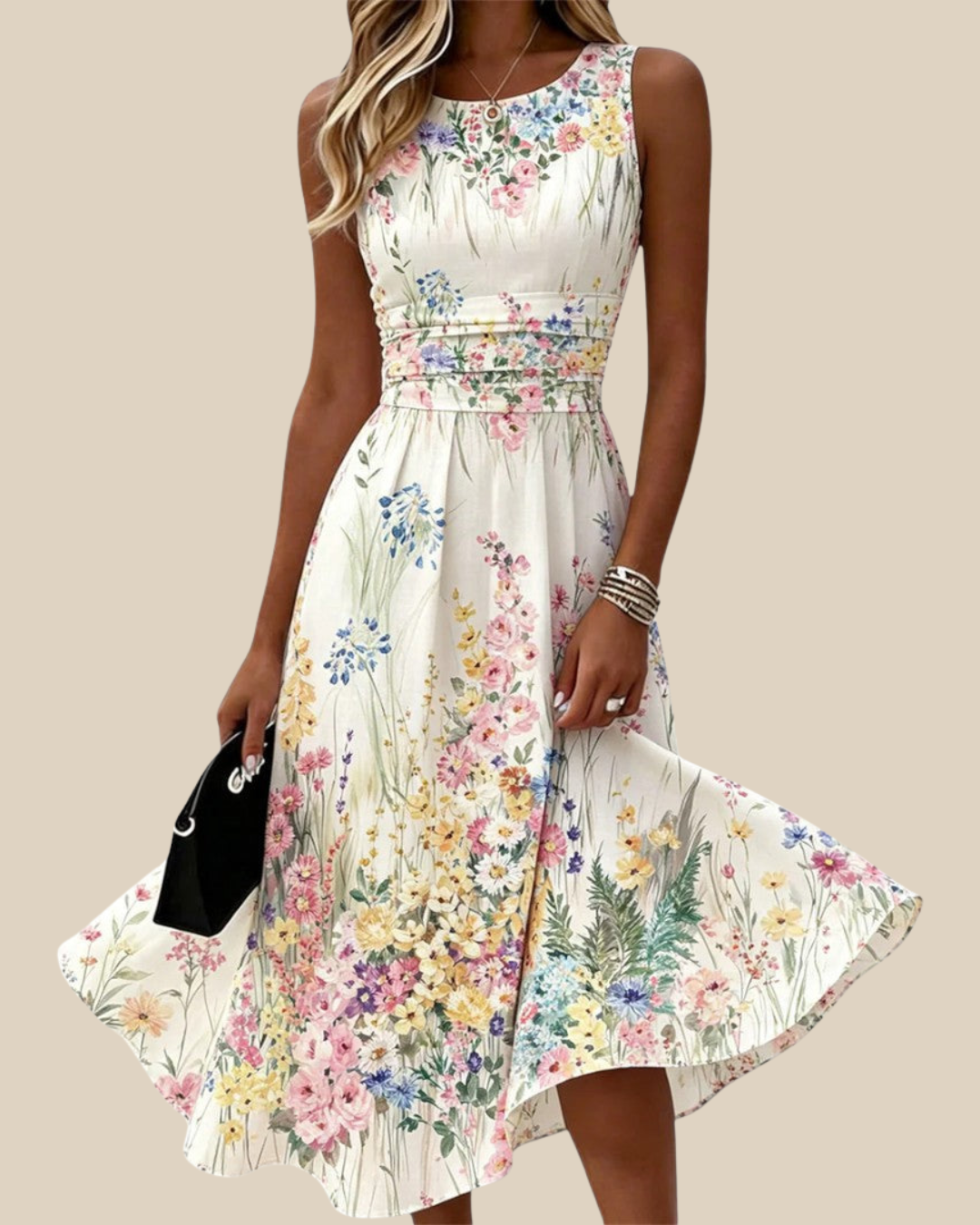 Tanya | Florales Midikleid