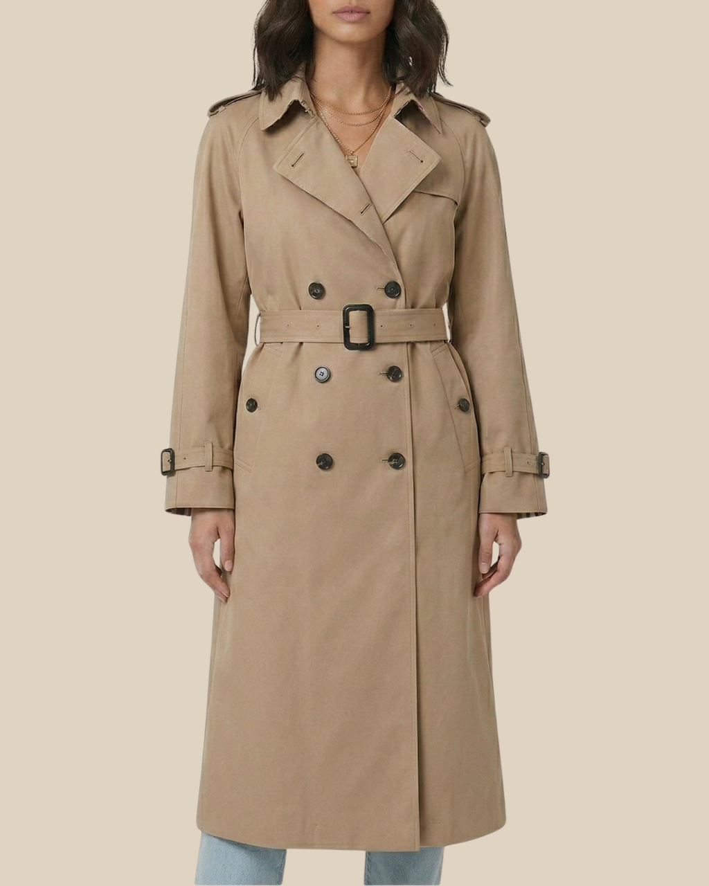 Jane | Klassischer Gürtel-Trenchcoat