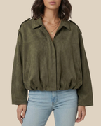 Jade | Bomberjacke mit Wildleder-Haptik