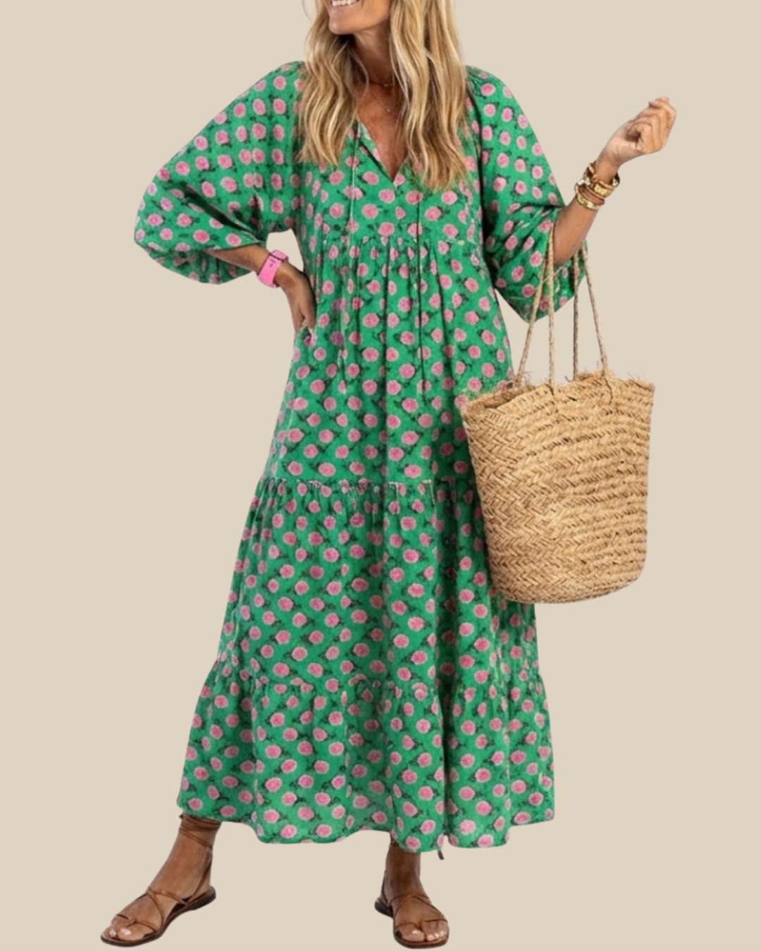 Fiora | Florales Maxikleid