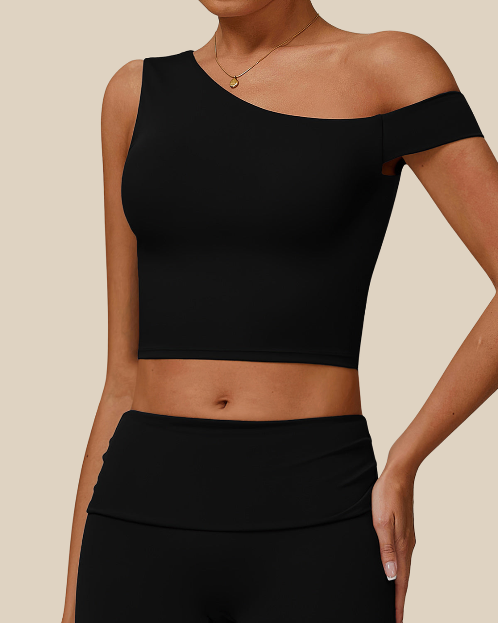 Celine | Asymmetrisches Active Crop Top