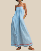Miley | Luftiges gestreiftes Maxikleid