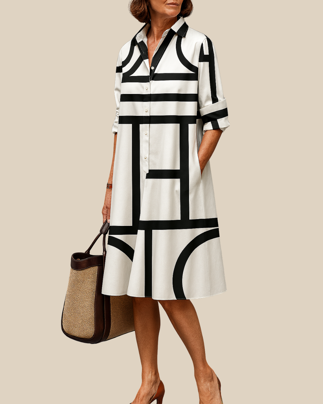Myra | Elegantes Hemdblusenkleid
