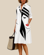 Hester | Elegantes Hemdblusenkleid