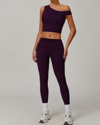 Celine | Asymmetrisches Active Crop Top