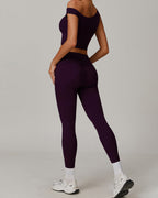 Celine | Asymmetrisches Active Crop Top