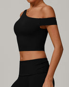 Celine | Asymmetrisches Active Crop Top