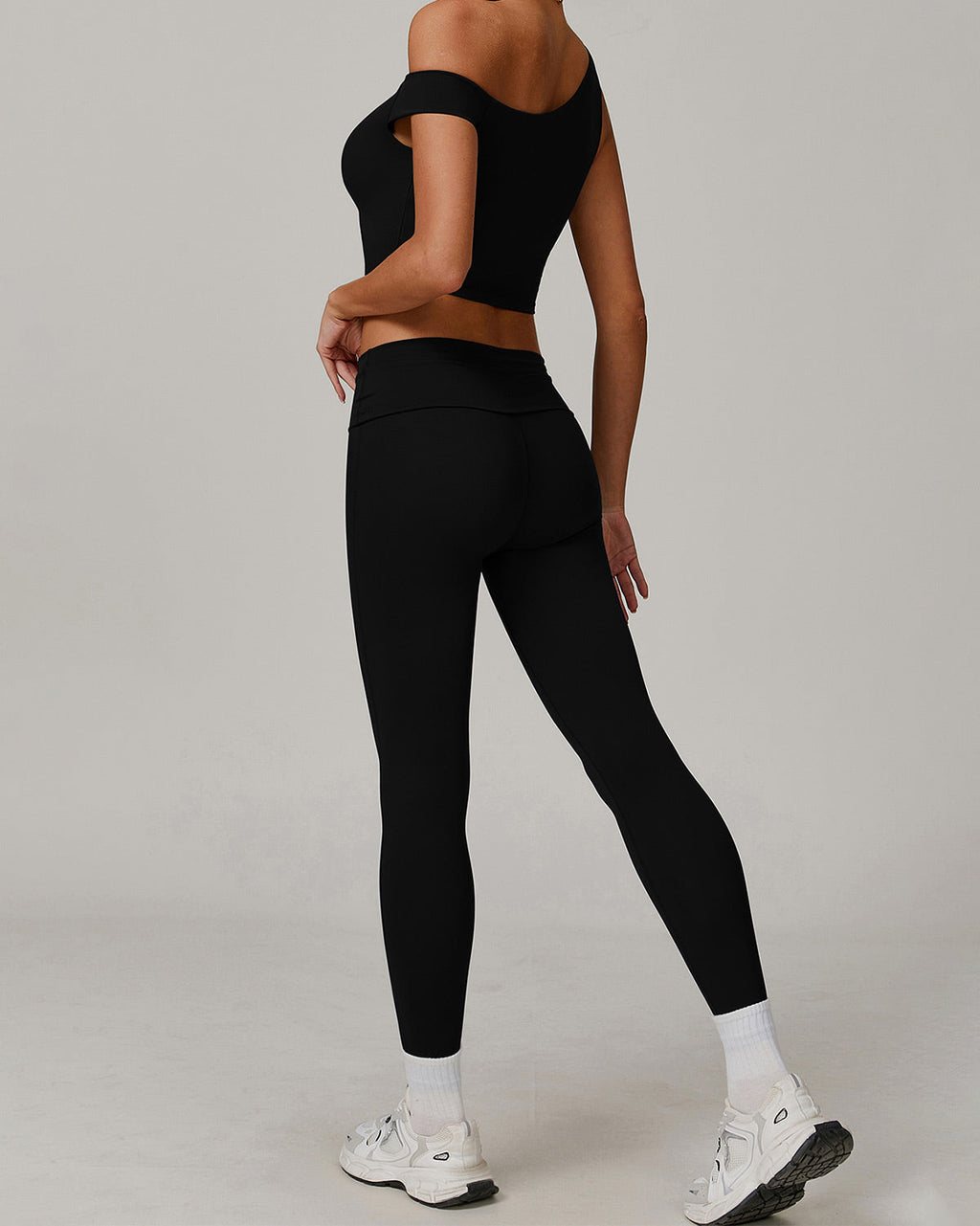 Celine | Asymmetrisches Active Crop Top