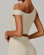 Celine | Asymmetrisches Active Crop Top