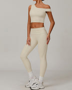 Celine | Asymmetrisches Active Crop Top