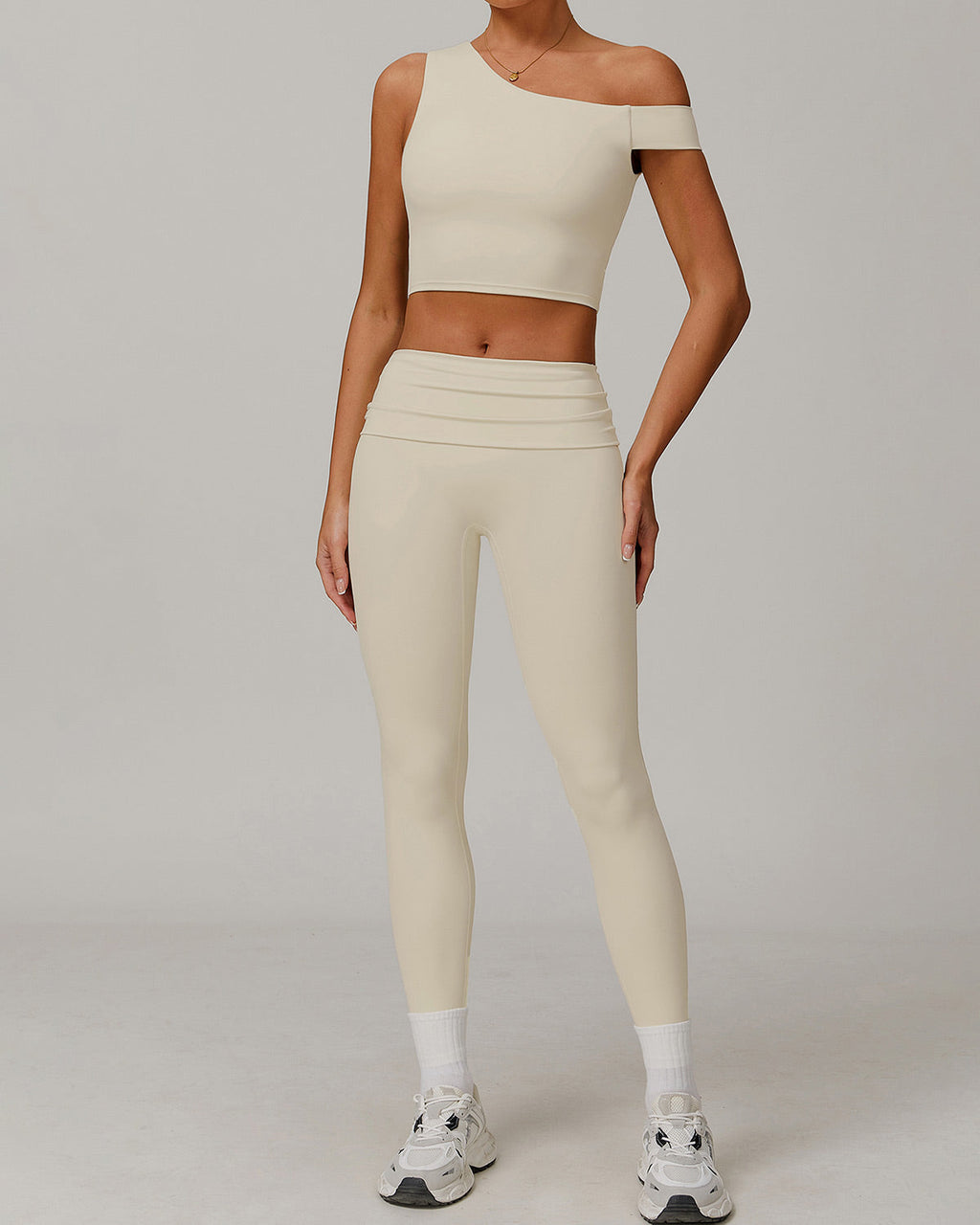 Celine | Asymmetrisches Active Crop Top