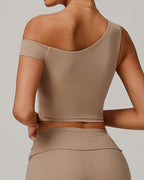 Celine | Asymmetrisches Active Crop Top