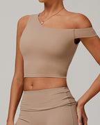 Celine | Asymmetrisches Active Crop Top