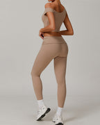 Celine | Asymmetrisches Active Crop Top