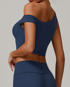 Celine | Asymmetrisches Active Crop Top