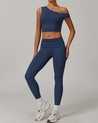 Celine | Asymmetrisches Active Crop Top