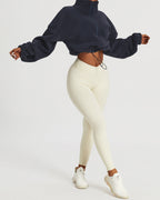 Morgan | Cropped Zip-Pullover