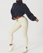 Morgan | Cropped Zip-Pullover