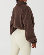 Morgan | Cropped Zip-Pullover