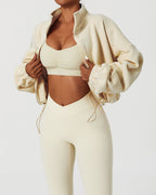 Morgan | Cropped Zip-Pullover