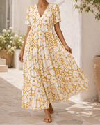 Lea | Florales Maxikleid