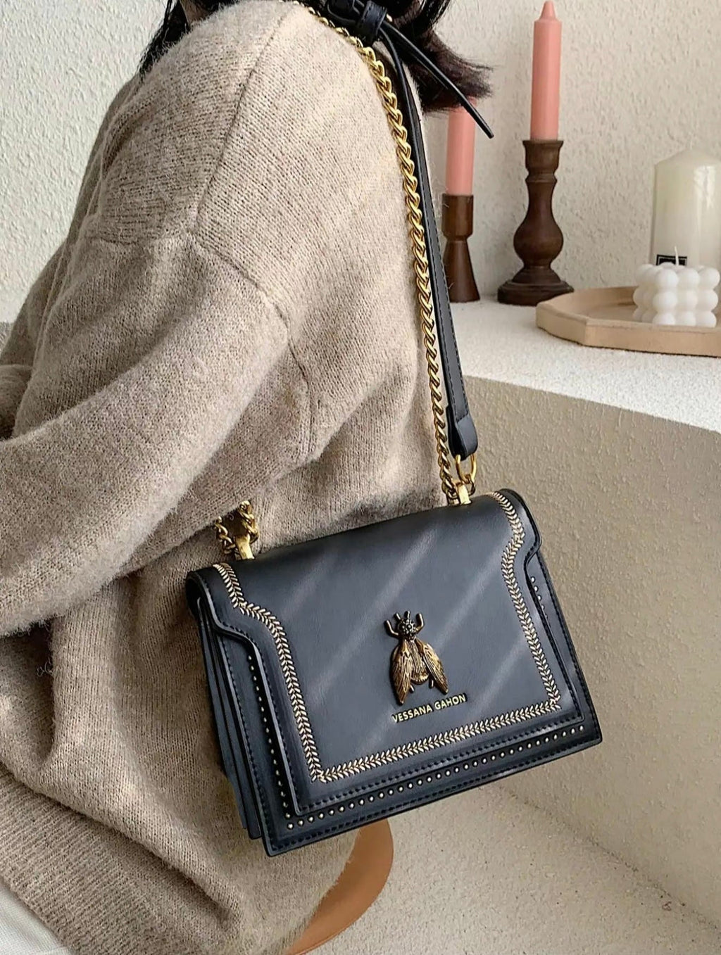 Éloria Paris - Luxus Kettenhandtasche