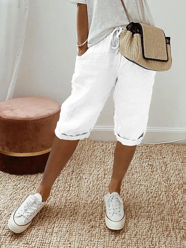 Lynne | Lässige Bermudahose aus Baumwolle