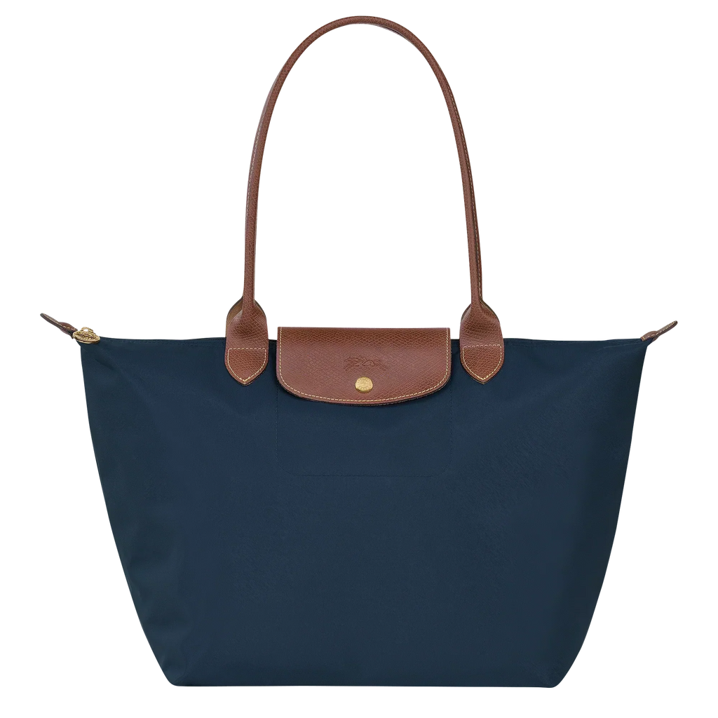 Klassische Tasche - Große Le Pliage Tote, Marineblau