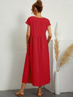 Naomi | Luftiges Maxikleid mit Taschen