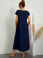 Naomi | Luftiges Maxikleid mit Taschen